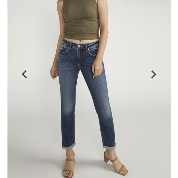 Silver Jeans Denim - Silver Jeans Boyfriend Mid Rise Slim Leg Jeans 29W x 29L NWT